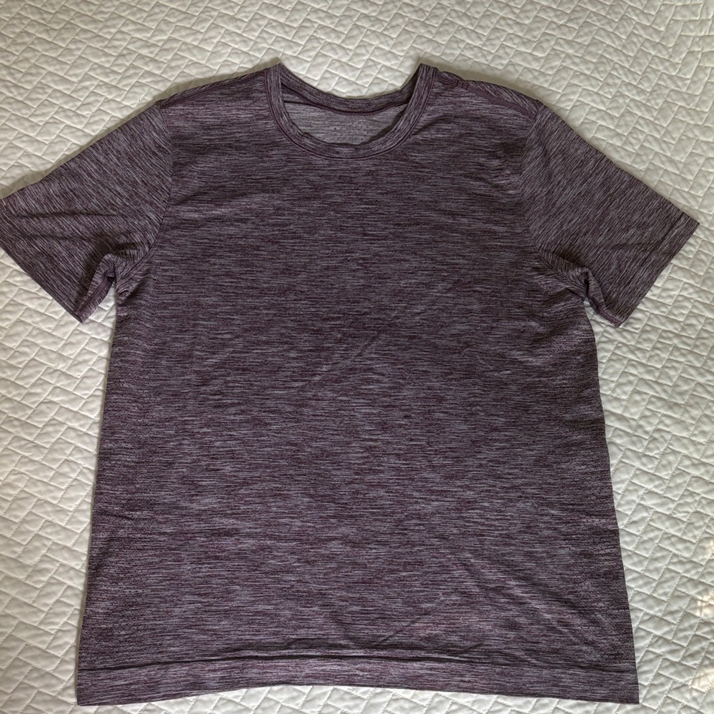 lululemon athletica Men's Short Sleeve Heathered Tee - Dark Purple